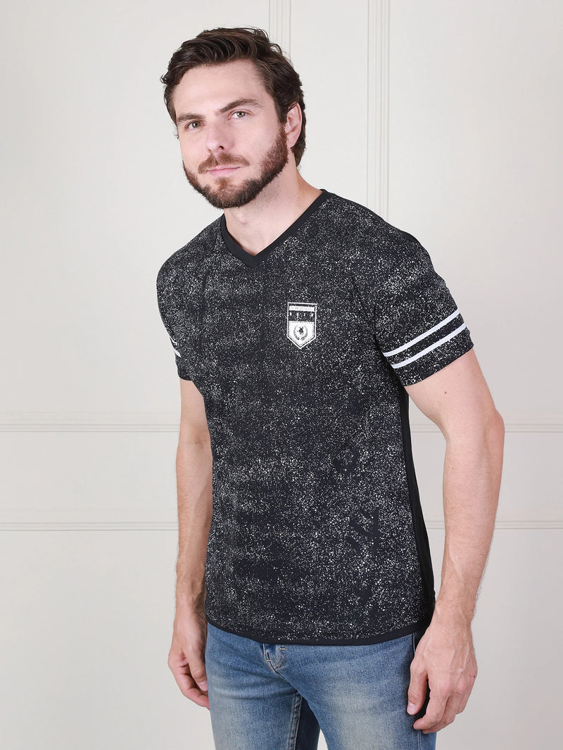Camisa Casual Colar V
