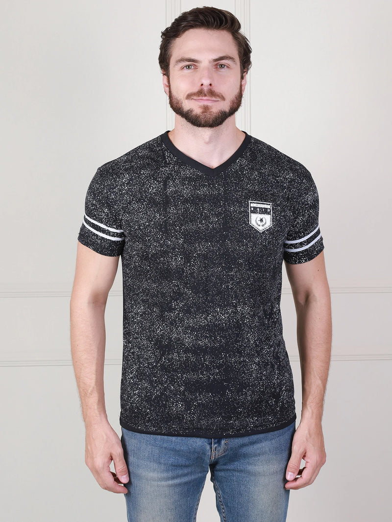 Camisa Casual Colar V