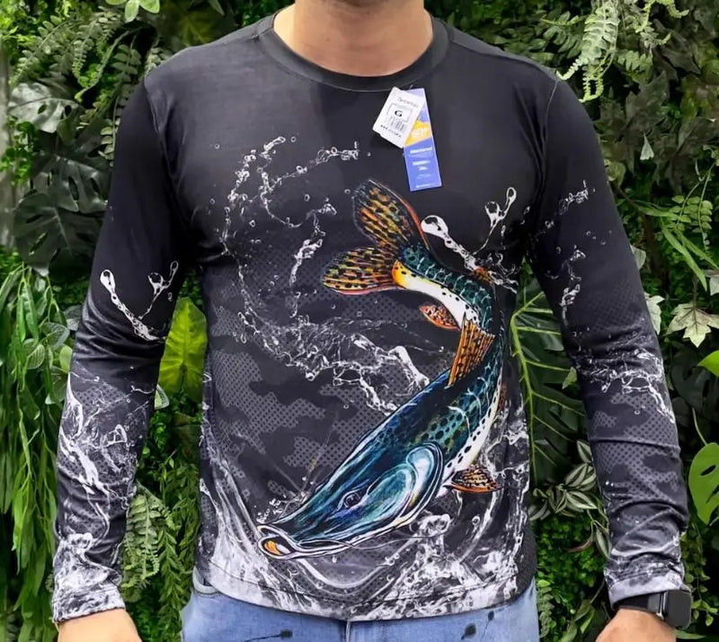 Camisa Manga Longa Térmica De Pesca