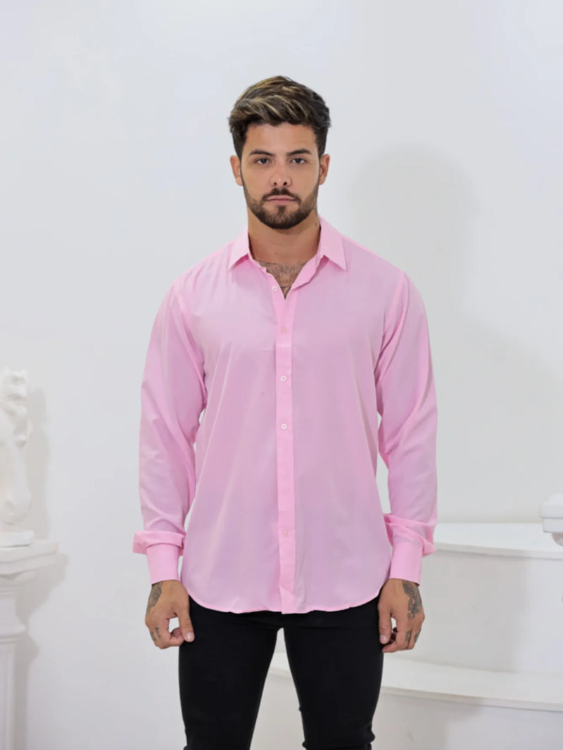 Camisa Masculina Social Manga Longa