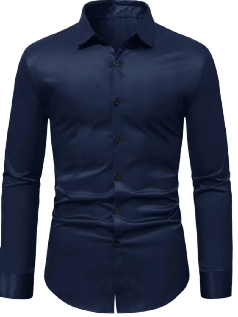 Camisa Masculina Social Manga Longa