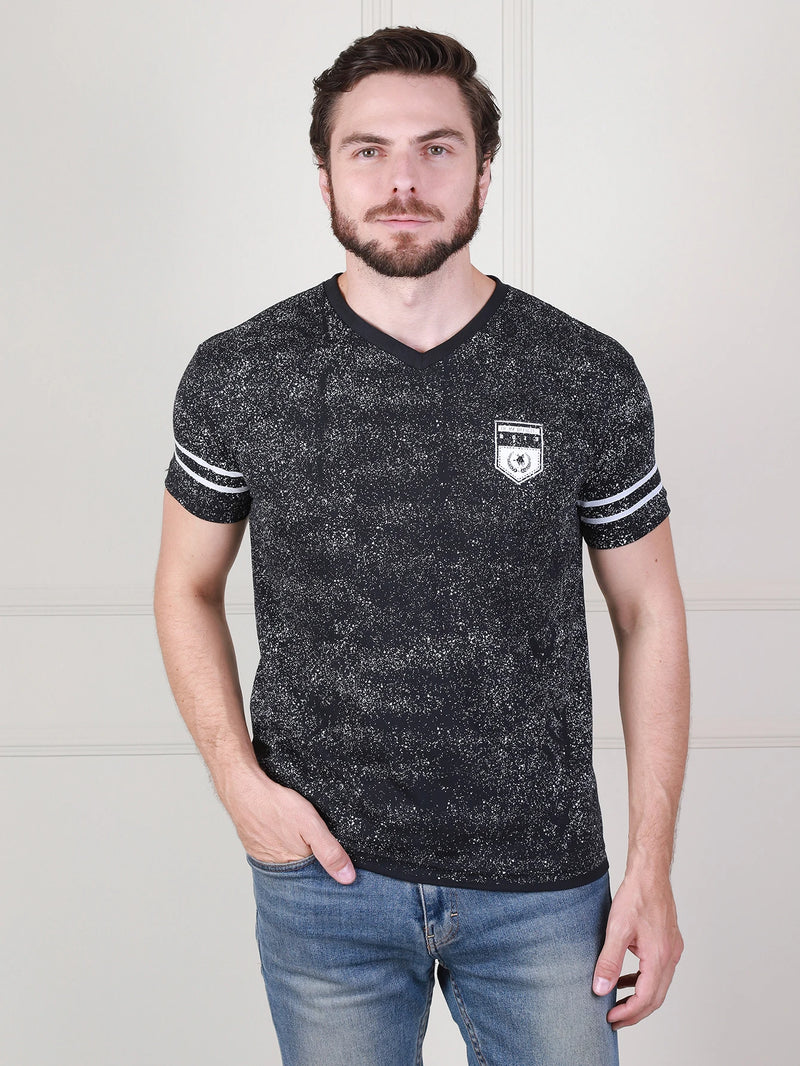 Camisa Casual Colar V