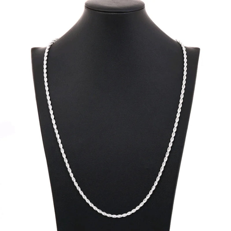 TwistChain Duo Colar e Pulseira De Prata