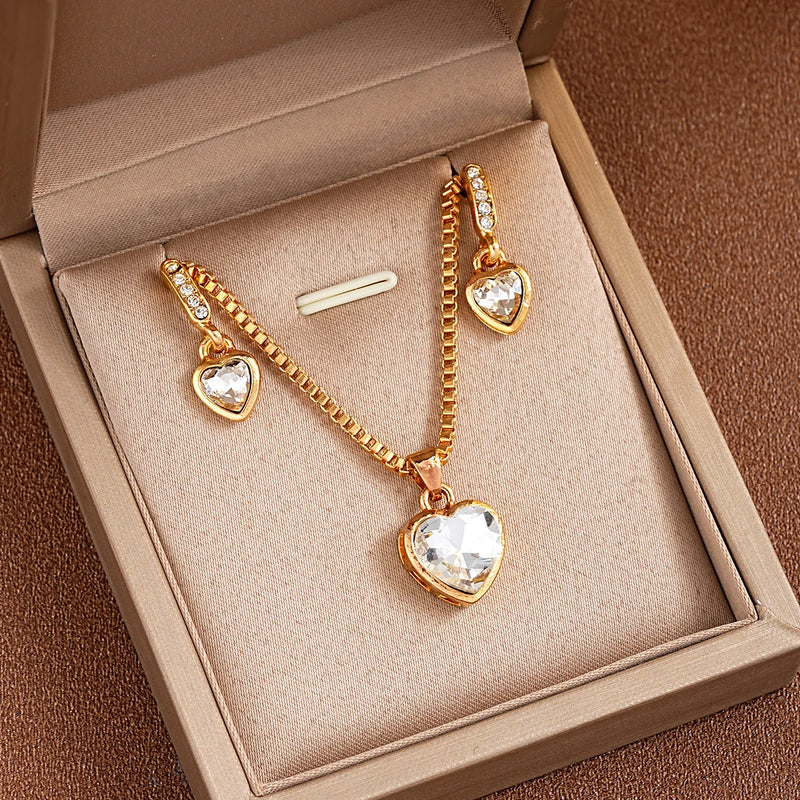 Conjunto 3 Corações Brilhante