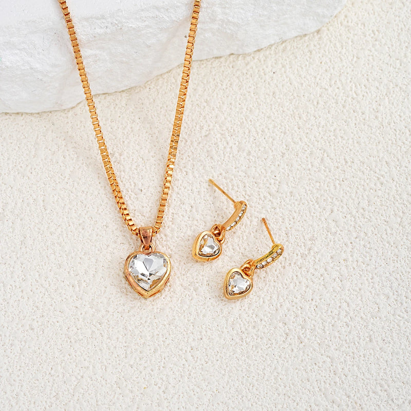 Conjunto 3 Corações Brilhante