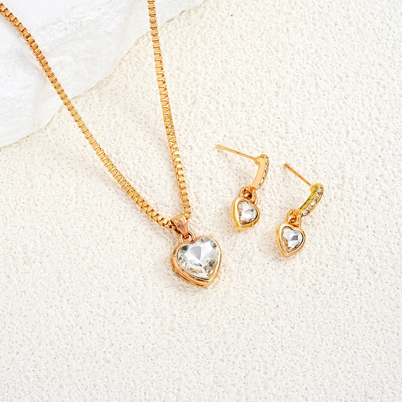 Conjunto 3 Corações Brilhante