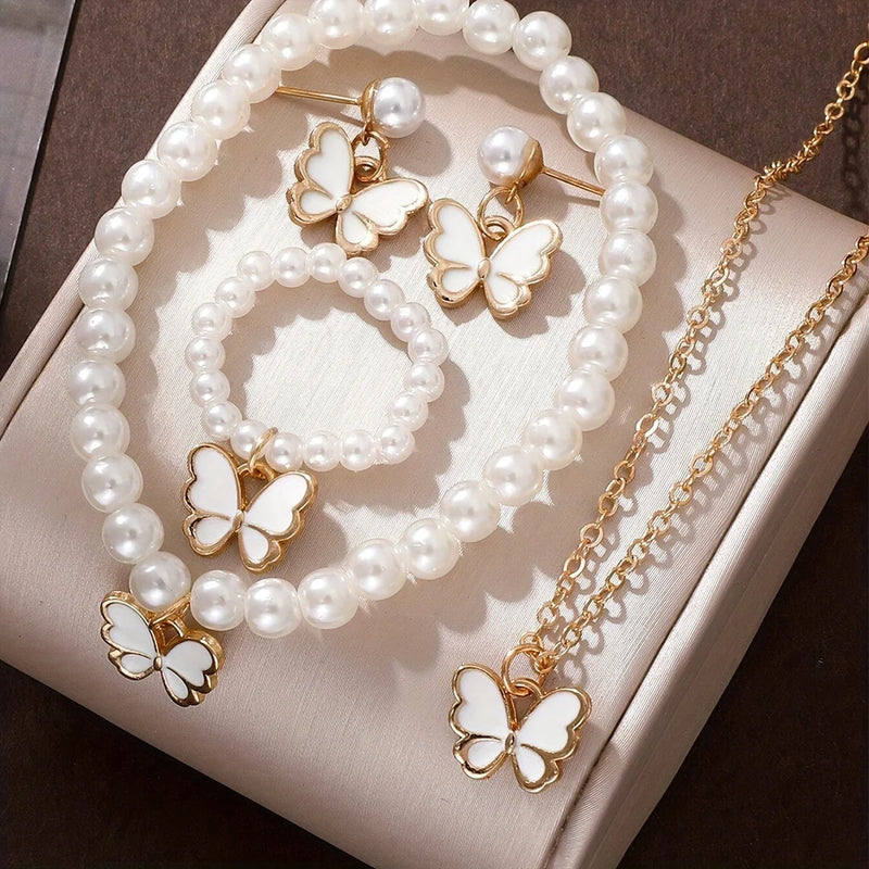 Trio da Sorte Conjunto de Joias com Colar, Brinco e Pulseira
