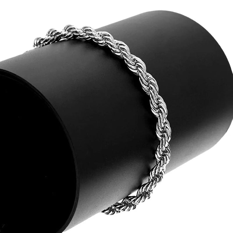 TwistChain Duo Colar e Pulseira De Prata