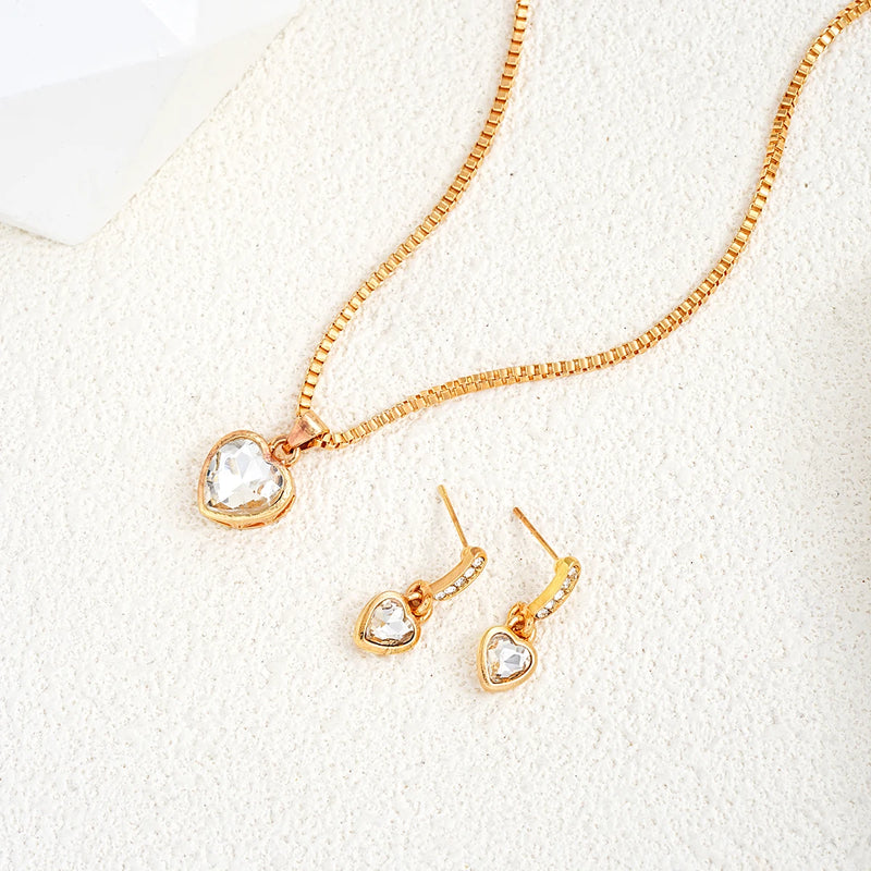 Conjunto 3 Corações Brilhante